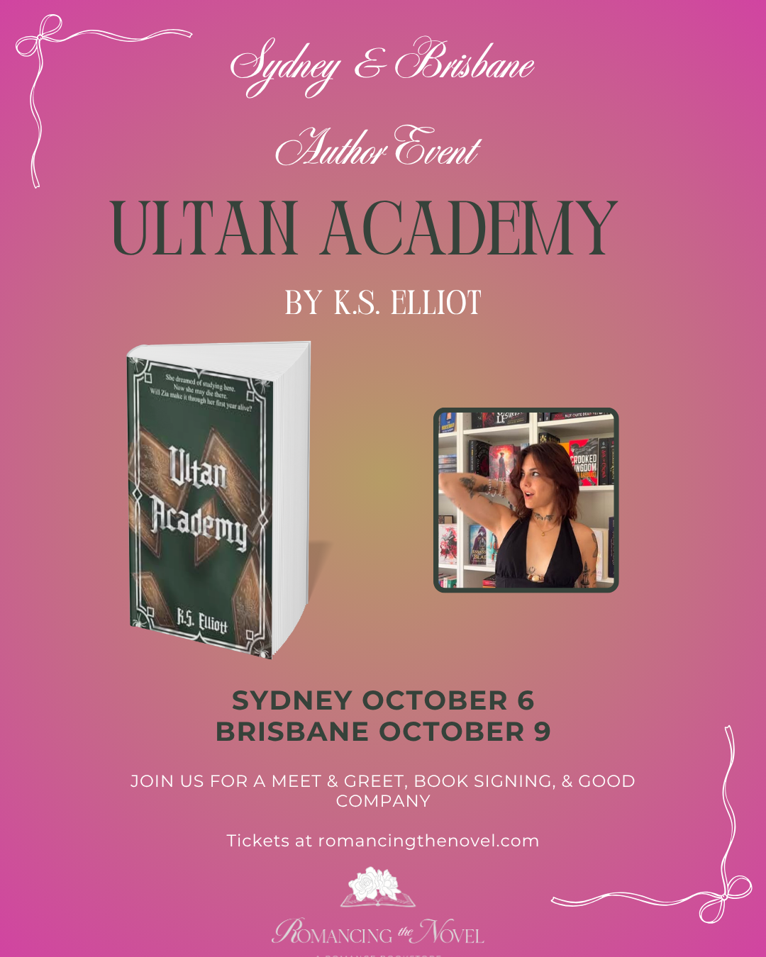 BRISBANE AUTHOR EVENT: Ultan Academy by K.S. Elliot