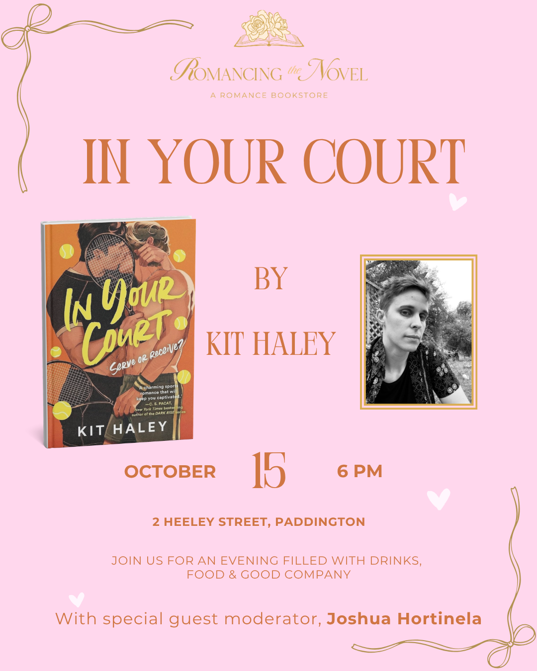 SYDNEY AUTHOR EVENT: In Your Court by Kit Haley
