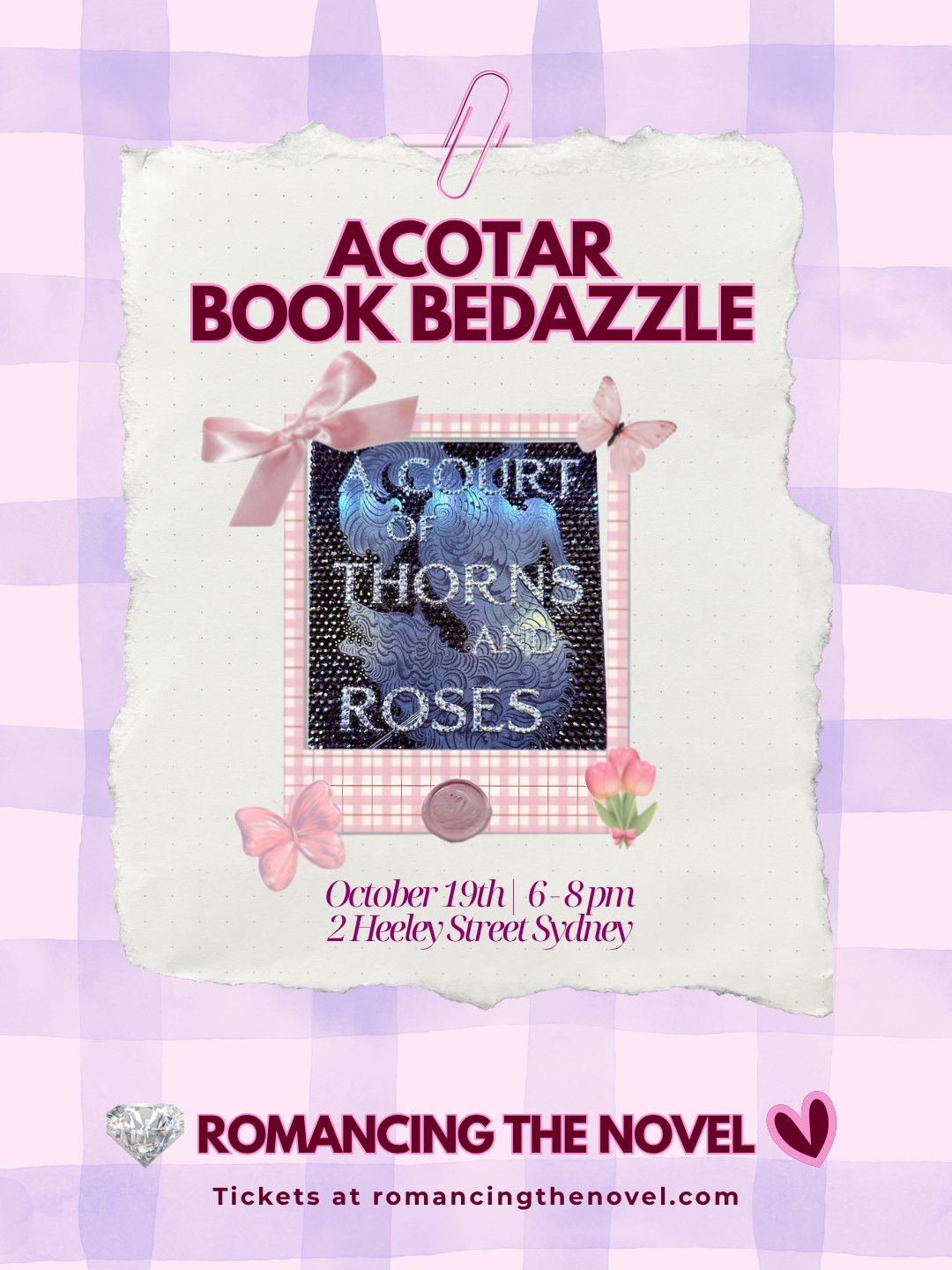 SYDNEY EVENT: ACOTAR Book Bedazzling
