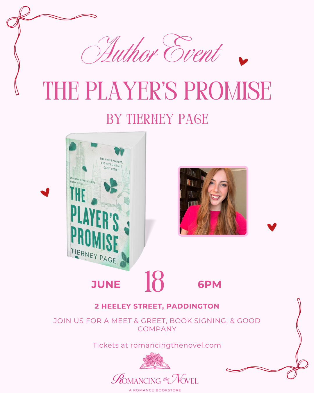 Event: The Player's Promise by Tierney Page