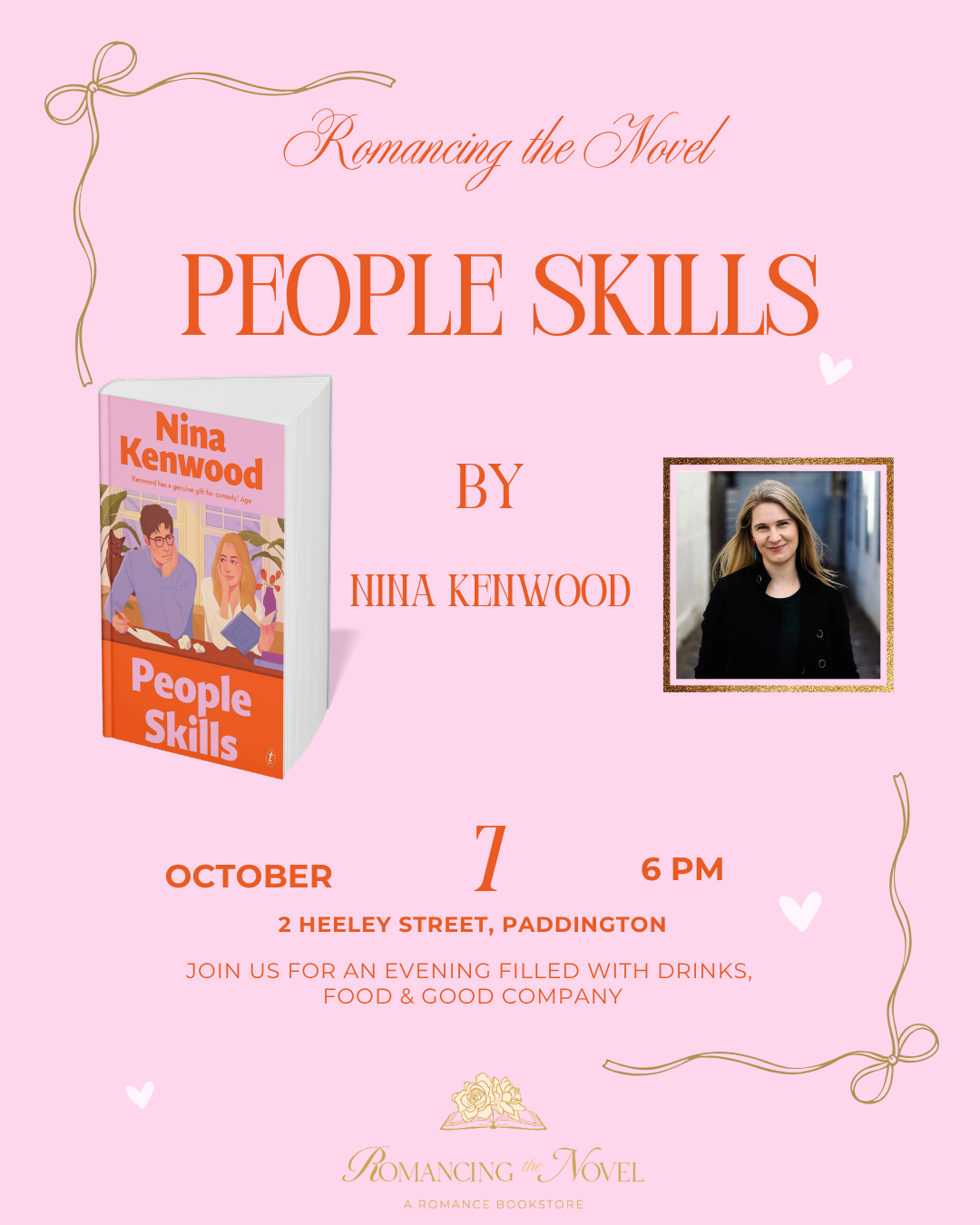 SYDNEY AUTHOR EVENT: People Skills by Nina Kenwood