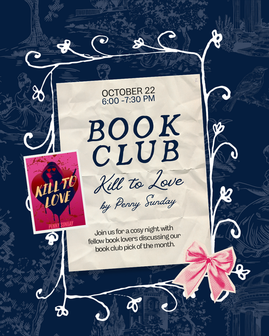 BRISBANE EVENT: KILL TO LOVE BOOKCLUB