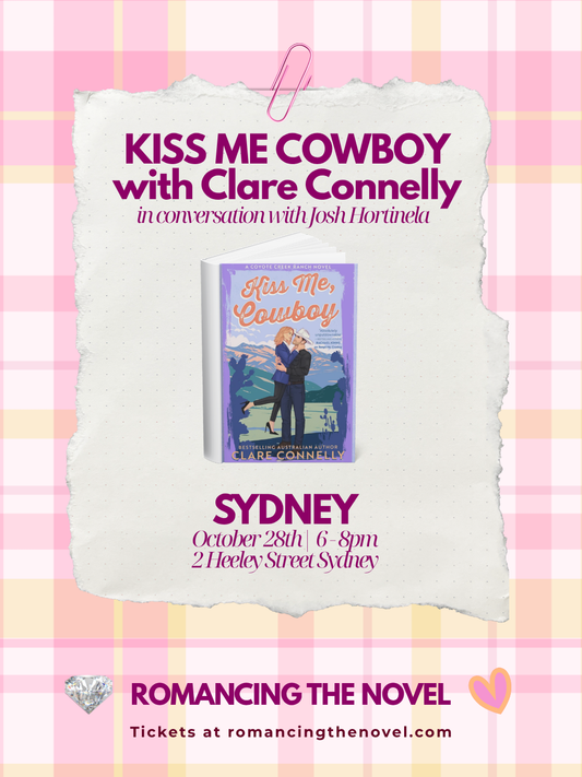 SYDNEY AUTHOR EVENT: Kiss Me Cowboy by Clare Connelly