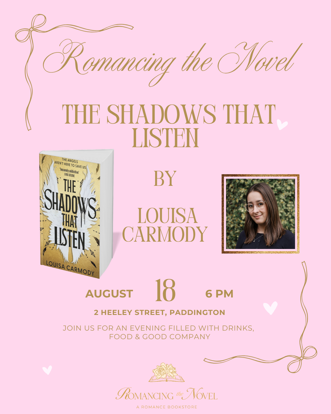 Sydney Event: The Shadows That Listen by Louisa Carmody!