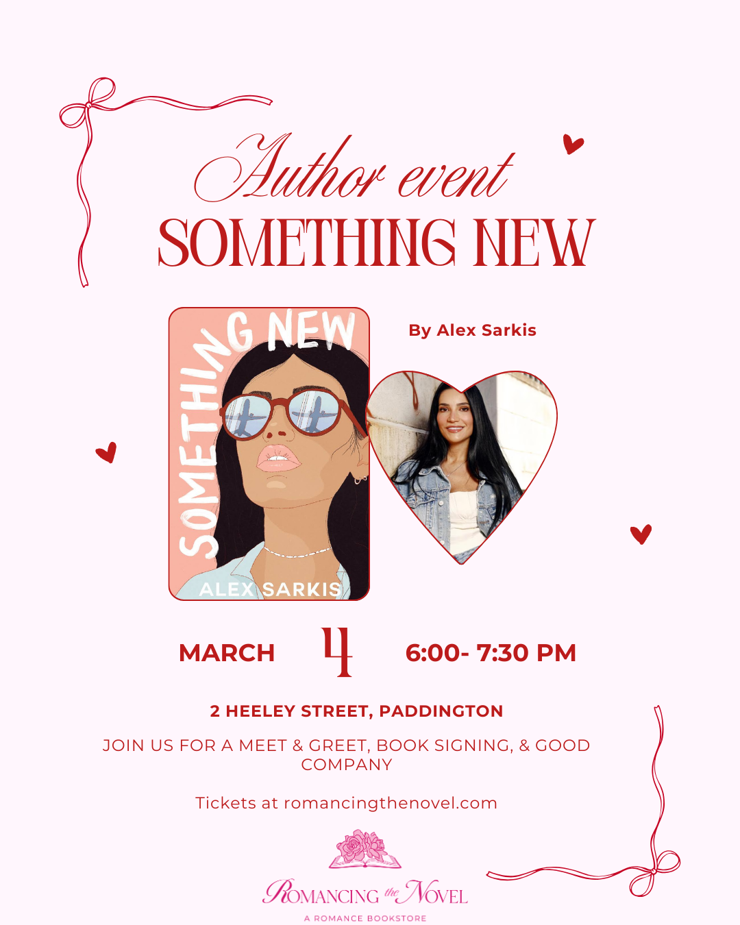 Author Event: Something New By Alex Sarkis
