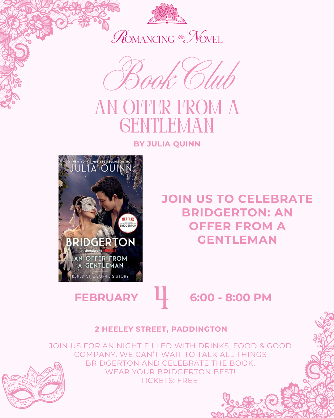 Event: Bridgerton Bookclub